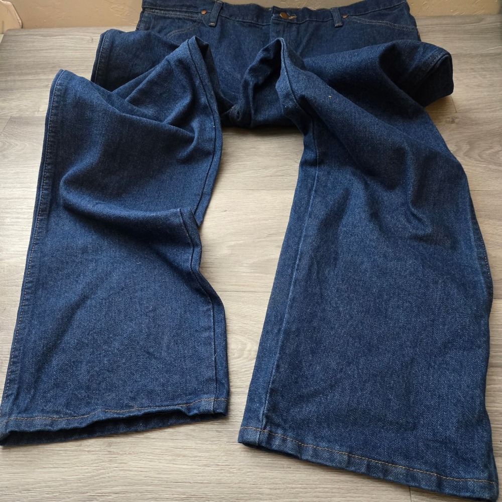 Wrangler Blue Jeans 40x30 Cowboy Cut Slim Fit 936PWD Denim Western Straight Leg - Picture 7 of 7